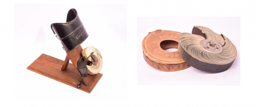 Demonstration Kinora Camera By Film Collector IJsbrand Rogge Doing Demonstration Kinora Camera By Film Collector IJsbrand Rogge Doing